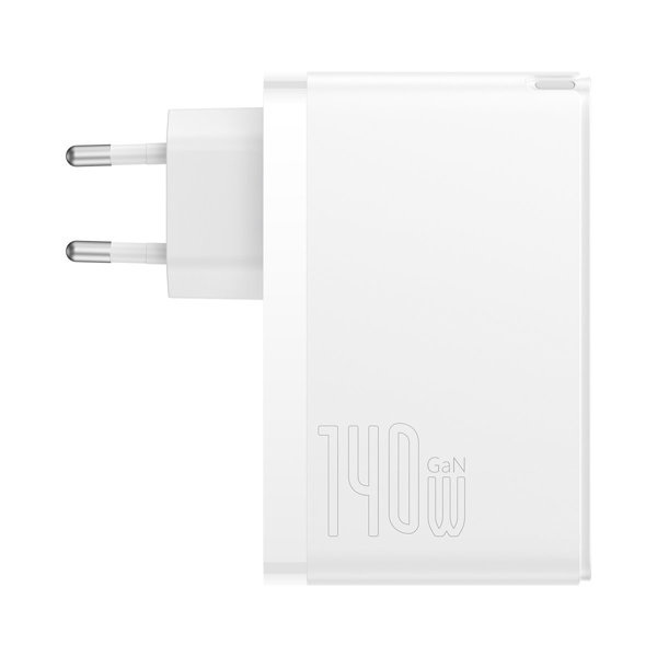 Ładowarka sieciowa Baseus GaN5 Pro 2xUSB TYP-C + USB, 140W EU - biała (CCGP100202) Ładowarka sieciowa Baseus GaN5 Pro 2xUSB TYP-C + USB, 140W EU - biała (CCGP100202)