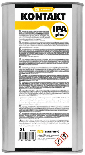 Miniatura produktu: Płyn AG Kontakt IPA Plus 5l metalowy kanister