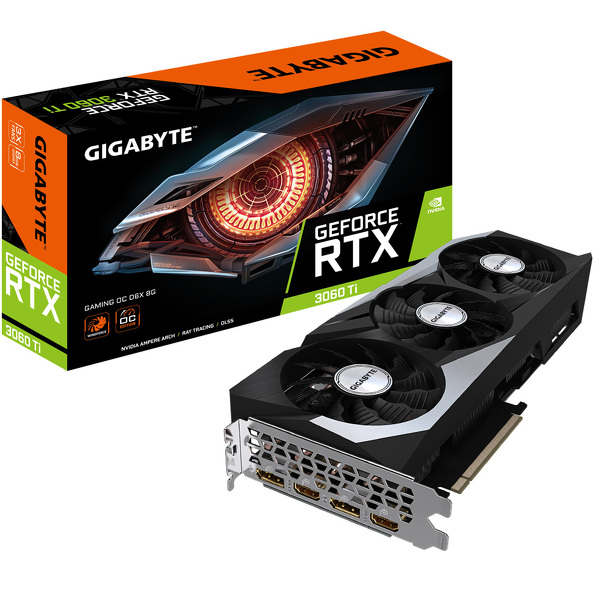 Zdjęcie produktu: Gigabyte GeForce RTX 3060 Ti Gaming OC 8GB GDDR6X (GV-N306TXGAMING OC-8GD)
