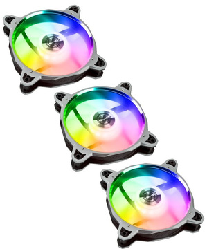 Miniatura produktu: Wentylator Lian Li BR120 ARGB PWM z kontrolerem, srebrny 120mm (3 sztuki)