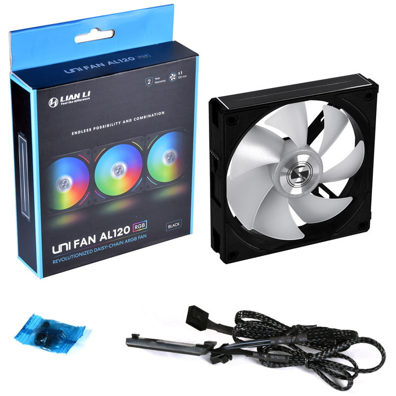 Wentylator Lian Li UNI FAN AL120 ARGB PWM 120mm czarny Wentylator Lian Li UNI FAN AL120 ARGB PWM 120mm czarny