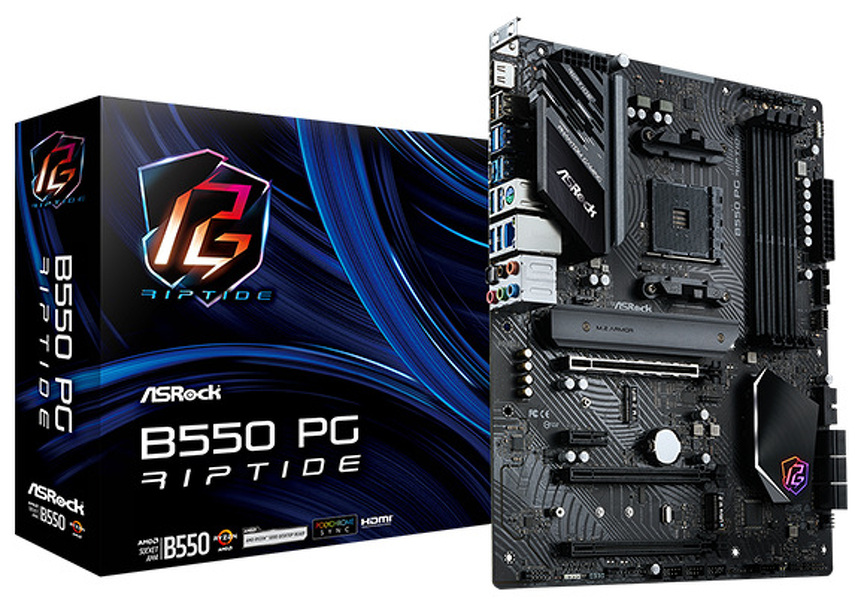 Zdjęcie produktu: Płyta główna ASRock B550 PG RIPTIDE AM4 Zdjęcie produktu: Płyta główna ASRock B550 PG RIPTIDE AM4