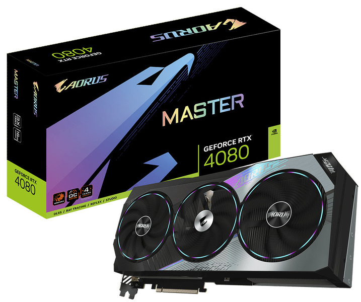 Zdjęcie produktu: Gigabyte GeForce RTX 4080 Aorus Master 16GB GDDR6X DLSS 3 (GV-N4080AORUS M-16GD)