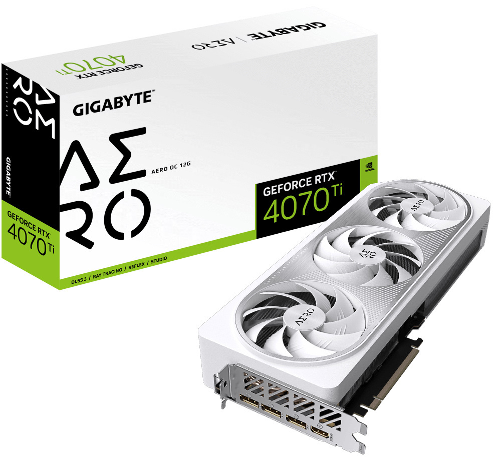 Gigabyte GeForce RTX 4070 Ti AERO OC 12GB GDDR6X DLSS 3 (GV-N407TAERO OC-12GD)