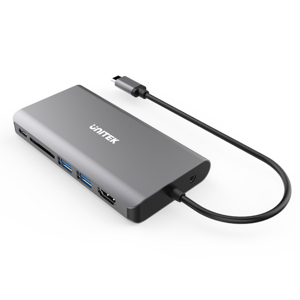 Zdjęcie produktu: Unitek Hub USB TYP-C 8w1 100W (D1019B)