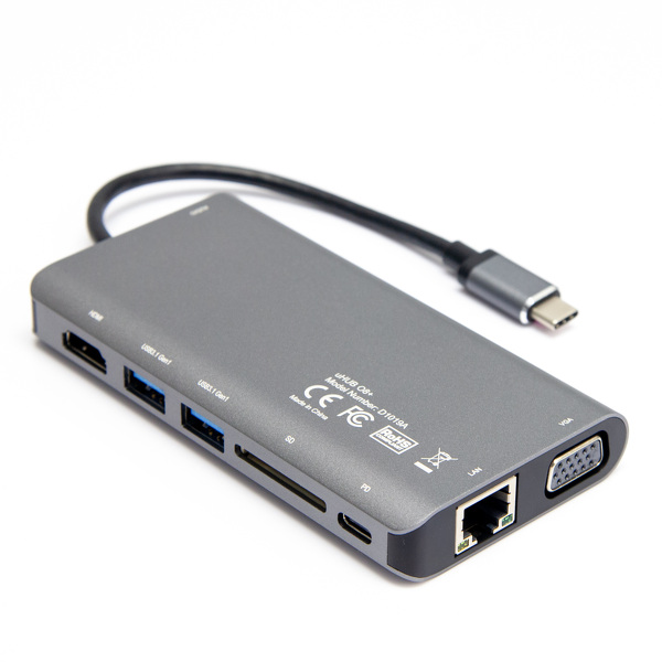 Zdjęcie produktu: Unitek Hub USB TYP-C 8w1 100W (D1019B)