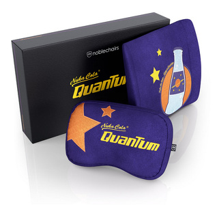 Miniatura produktu: noblechairs Fallout Nuka-Cola Quantum Edition zestaw poduszek z pamięcią kształtu do foteli