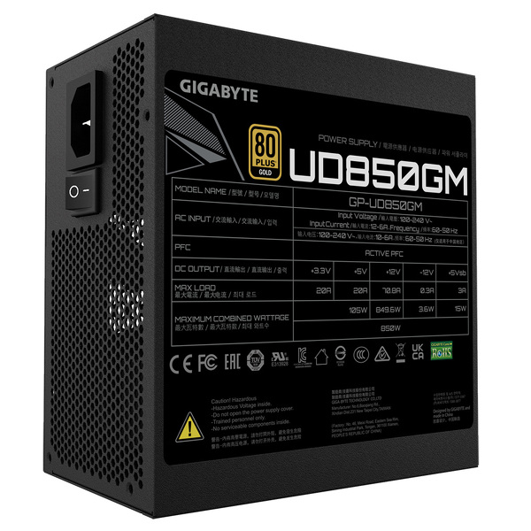 Zdjęcie produktu: Gigabyte GP-UD850GM 850W 80 PLUS Gold