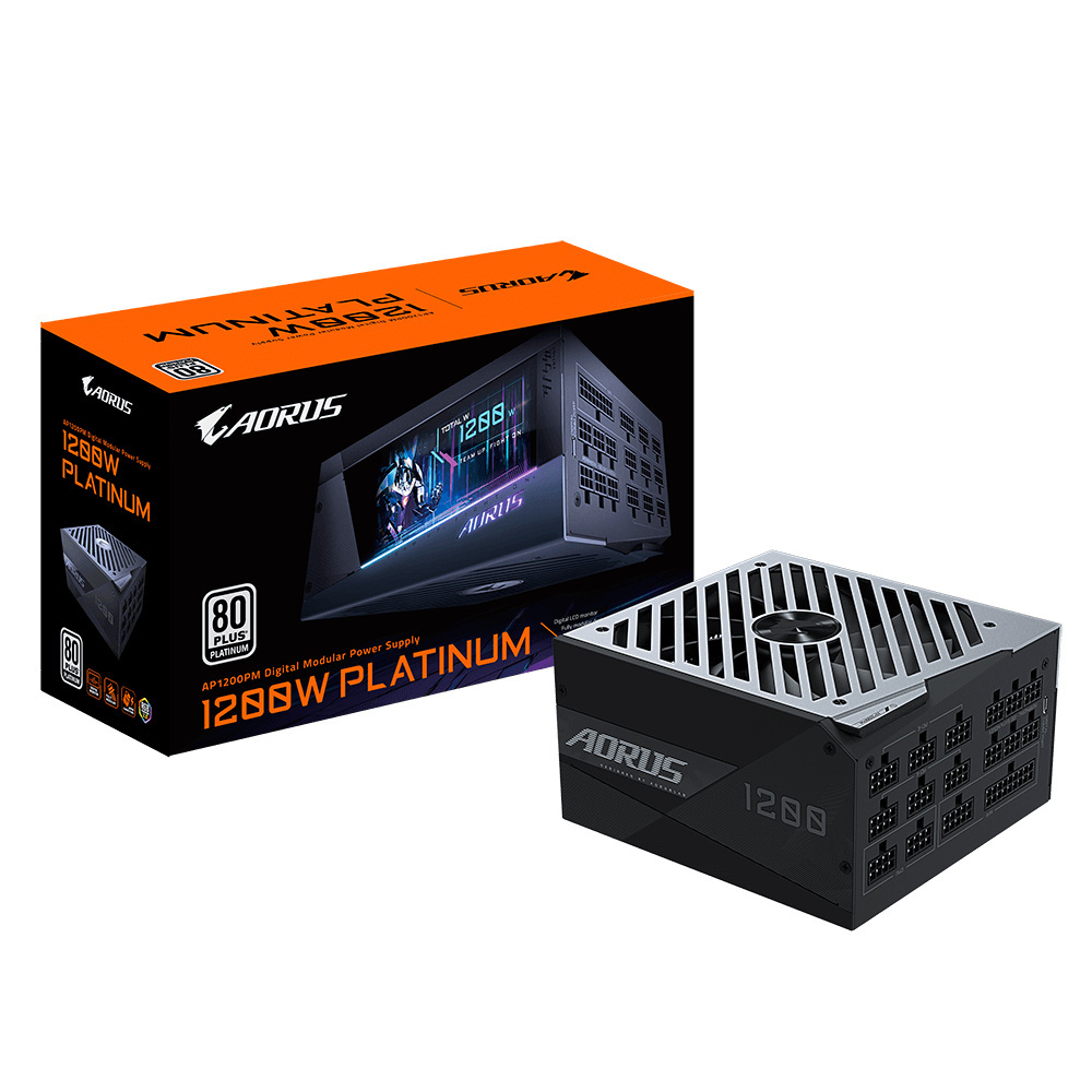 Zasilacz Gigabyte AORUS GP-AP1200GM 1200W 80 PLUS Platinum Zasilacz Gigabyte AORUS GP-AP1200GM 1200W 80 PLUS Platinum
