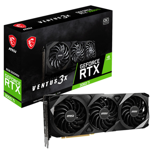 Zdjęcie produktu: MSI GeForce RTX 3060 Ti VENTUS 3X OC 8GB GDDR6X Zdjęcie produktu: MSI GeForce RTX 3060 Ti VENTUS 3X OC 8GB GDDR6X