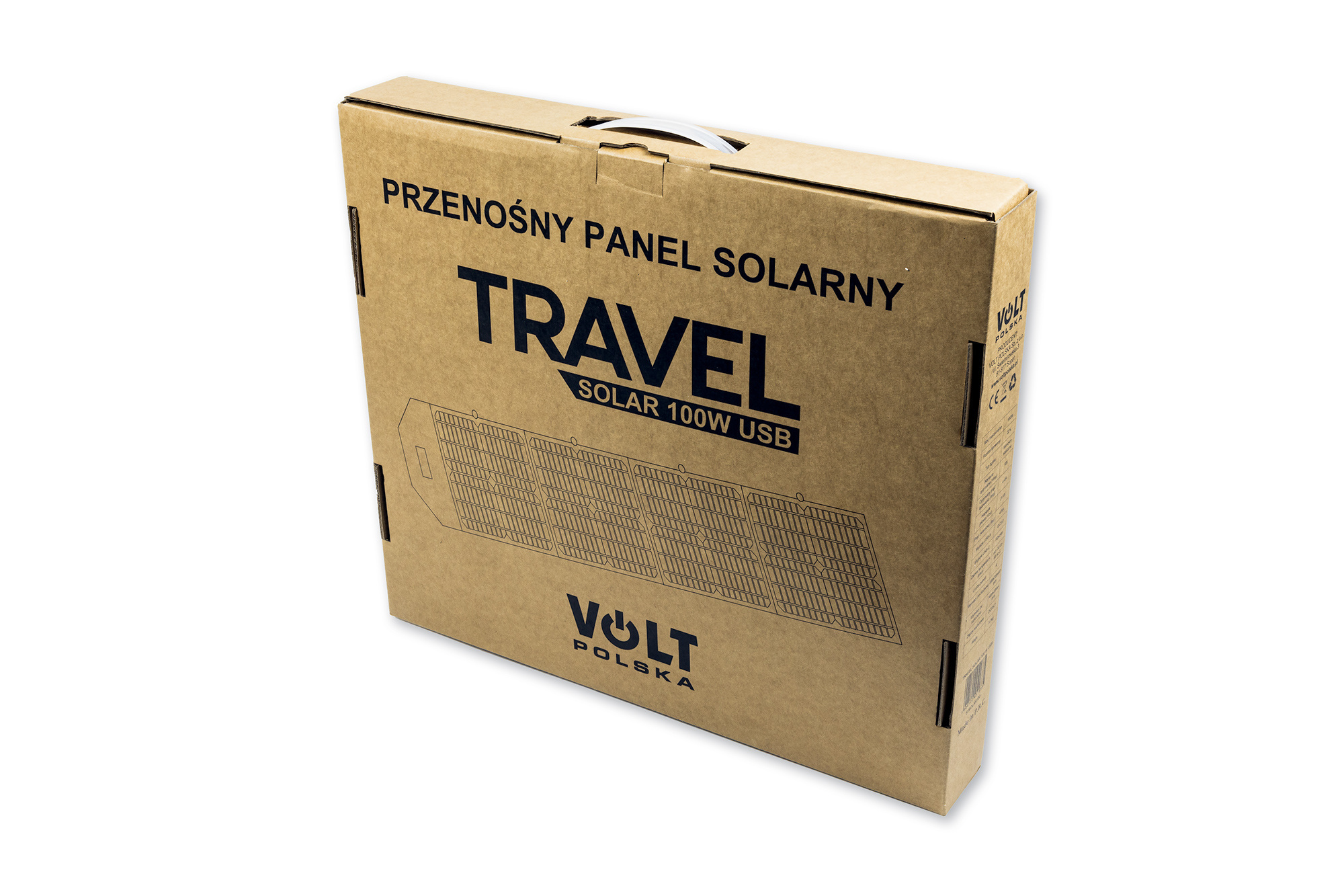 Przenośny panel solarny Volt TRAVEL SOLAR 100W USB (składany)