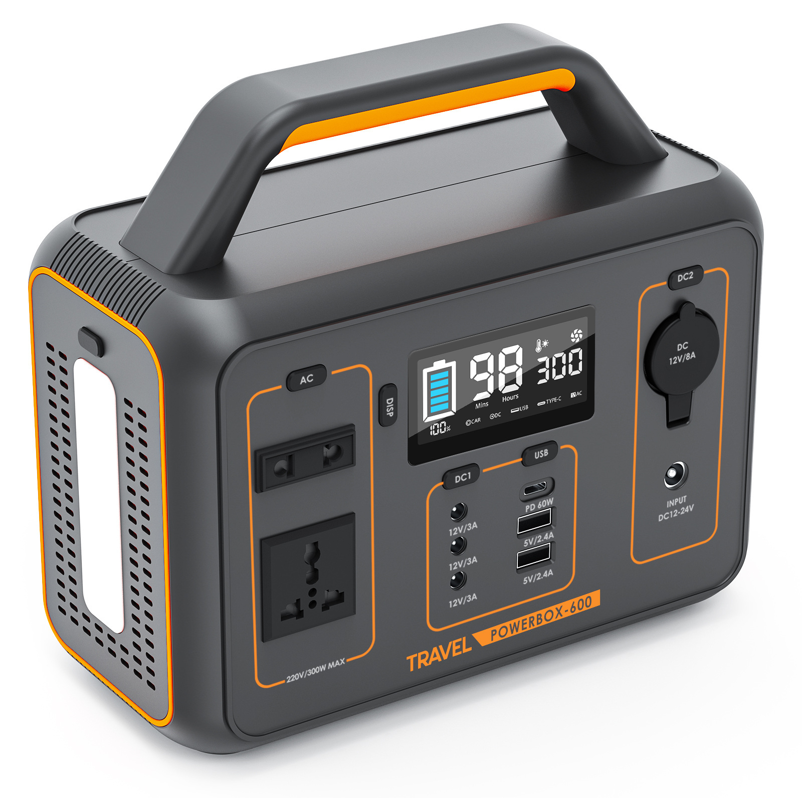 Przenośna stacja zasilania Volt TRAVEL POWERBOX 600 (300W)