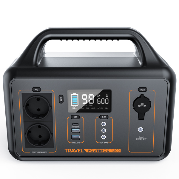 Zdjęcie produktu: Przenośna stacja zasilania TRAVEL POWERBOX 1200 (600W) Zdjęcie produktu: Przenośna stacja zasilania TRAVEL POWERBOX 1200 (600W)
