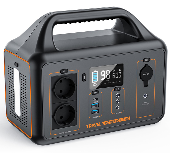 Zdjęcie produktu: Przenośna stacja zasilania TRAVEL POWERBOX 1200 (600W) Zdjęcie produktu: Przenośna stacja zasilania TRAVEL POWERBOX 1200 (600W)