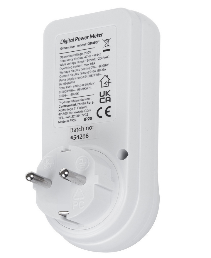 GreenBlue GB350 F Miernik energii, watomierz