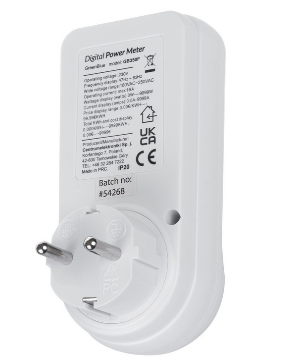 Zdjęcie produktu: GreenBlue GB350 F Miernik energii, watomierz