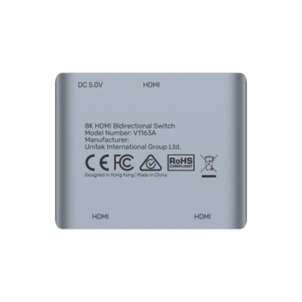 Zdjęcie produktu: Unitek przełącznik HDMI 2.1 8K 2-na-1 V1163A