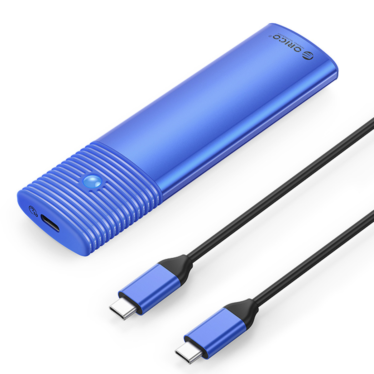 Obudowa zewnętrzna na dysk SSD M.2 (PCIE/NVMe) ORICO USB 3.2 Gen2 Typ-C 10Gbps - niebieska (PWM2-G2-BL-EP)