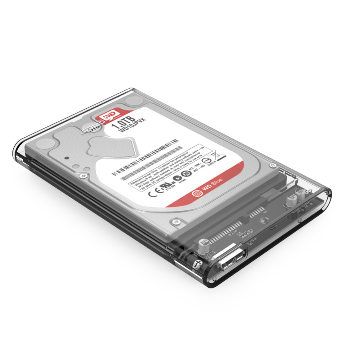 Obudowa zewnętrzna na dysk 2,5" HDD/SSD ORICO, SATA III, USB-A 3.1 5 Gbps - przeźroczysta (2139U3-CR-EP) Obudowa zewnętrzna na dysk 2,5" HDD/SSD ORICO, SATA III, USB-A 3.1 5 Gbps - przeźroczysta (2139U3-CR-EP)