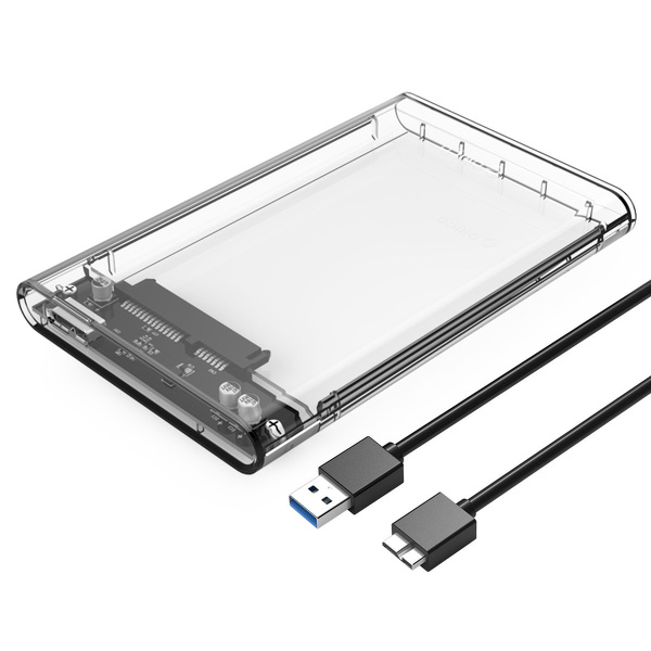 Zdjęcie produktu: Obudowa zewnętrzna na dysk 2,5" HDD/SSD ORICO, SATA III, USB-A 3.1 5 Gbps - przeźroczysta (2139U3-CR-EP) Zdjęcie produktu: Obudowa zewnętrzna na dysk 2,5" HDD/SSD ORICO, SATA III, USB-A 3.1 5 Gbps - przeźroczysta (2139U3-CR-EP)