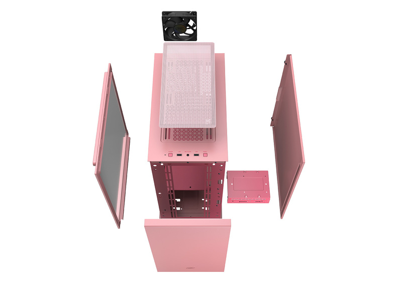 Zdjęcie produktu: Obudowa do komputera Deepcool MACUBE 110 Różowa ITX, Micro-ATX Zdjęcie produktu: Obudowa do komputera Deepcool MACUBE 110 Różowa ITX, Micro-ATX