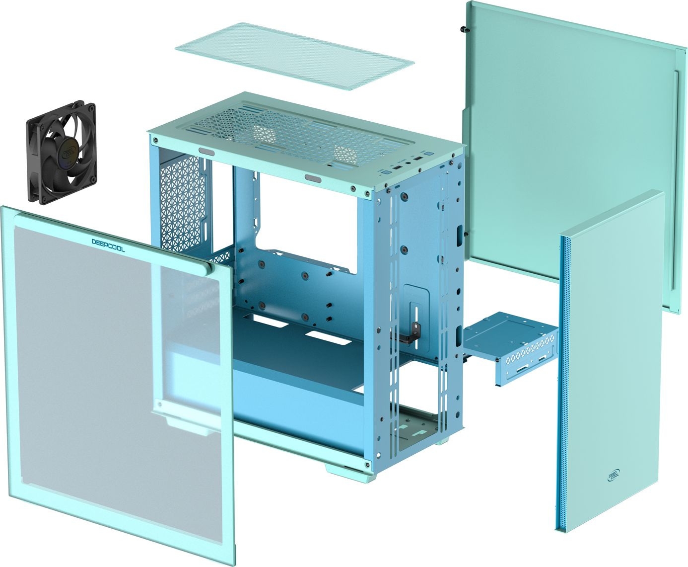 Obudowa do komputera Deepcool MACUBE 110 Niebieska ITX, Micro-ATX Obudowa do komputera Deepcool MACUBE 110 Niebieska ITX, Micro-ATX