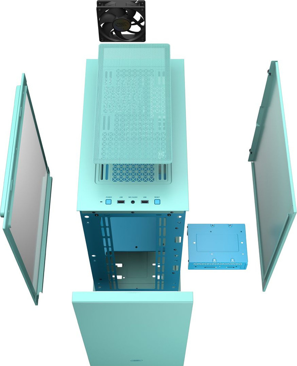 Zdjęcie produktu: Obudowa do komputera Deepcool MACUBE 110 Niebieska ITX, Micro-ATX Zdjęcie produktu: Obudowa do komputera Deepcool MACUBE 110 Niebieska ITX, Micro-ATX