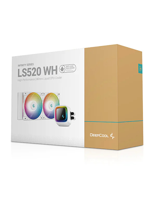 Chłodzenie wodne Deepcool LS520 240mm ARGB białe Chłodzenie wodne Deepcool LS520 240mm ARGB białe