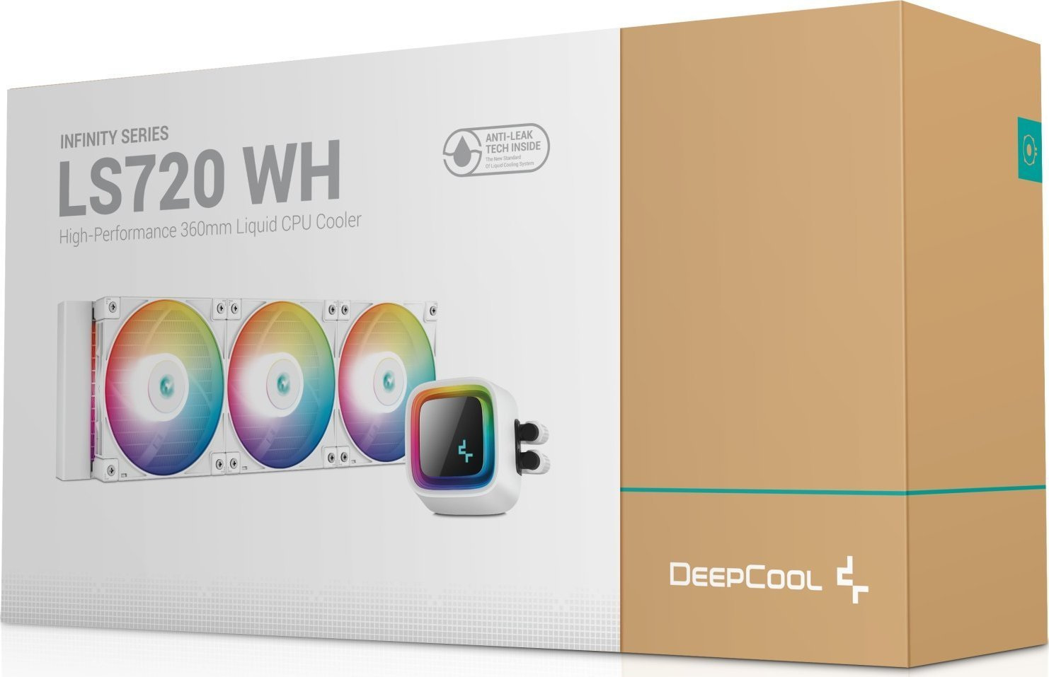 Chłodzenie wodne Deepcool LS720 360mm ARGB białe Chłodzenie wodne Deepcool LS720 360mm ARGB białe