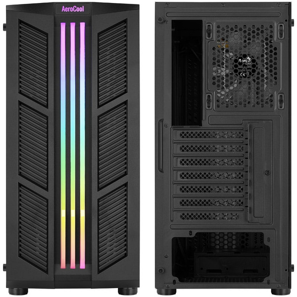 Zdjęcie produktu: Aerocool PGS PRIME-G-BK-V1 RGB czarna Zdjęcie produktu: Aerocool PGS PRIME-G-BK-V1 RGB czarna