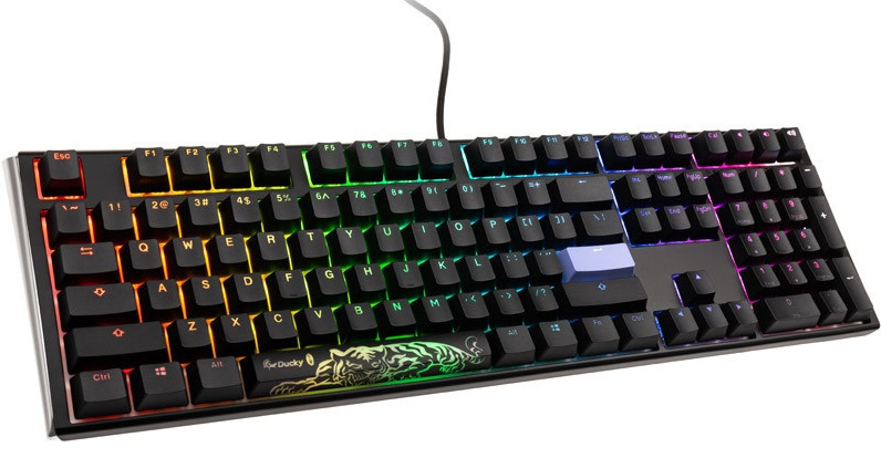 Klawiatura gamingowa Ducky ONE 3 Classic MX-Red RGB LED US czarno-biała, mechaniczna