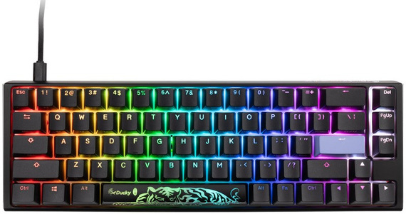 Miniatura produktu: Klawiatura gamingowa Ducky ONE 3 Classic SF MX-Black RGB LED US czarno-biała, mechaniczna