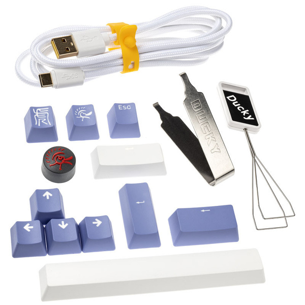 Zdjęcie produktu: Klawiatura gamingowa Ducky ONE 3 Classic Mini MX-Brown RGB LED US biała, mechaniczna Zdjęcie produktu: Klawiatura gamingowa Ducky ONE 3 Classic Mini MX-Brown RGB LED US biała, mechaniczna