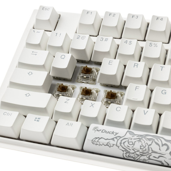 Zdjęcie produktu: Klawiatura gamingowa Ducky ONE 3 Classic TKL MX-Brown RGB LED US biała, mechaniczna