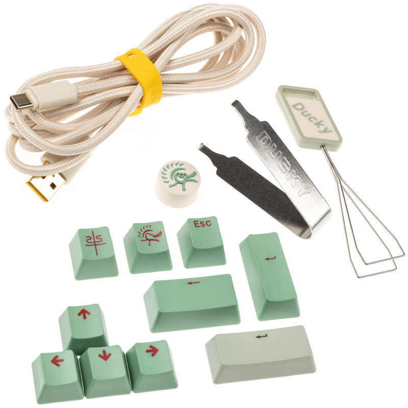 Klawiatura gamingowa Ducky ONE 3 Matcha TKL MX-Blue US, mechaniczna Klawiatura gamingowa Ducky ONE 3 Matcha TKL MX-Blue US, mechaniczna