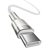 Miniatura zdjęcia: Kabel przewód USB Typ-C do Typ-C 200cm Baseus Cafule Metal Data 100W (20 V / 5 A) PD, QC 3.0 obsługą szybkiego ładowania - biały (CATJK-D02) Miniatura zdjęcia: Kabel przewód USB Typ-C do Typ-C 200cm Baseus Cafule Metal Data 100W (20 V / 5 A) PD, QC 3.0 obsługą szybkiego ładowania - biały (CATJK-D02)