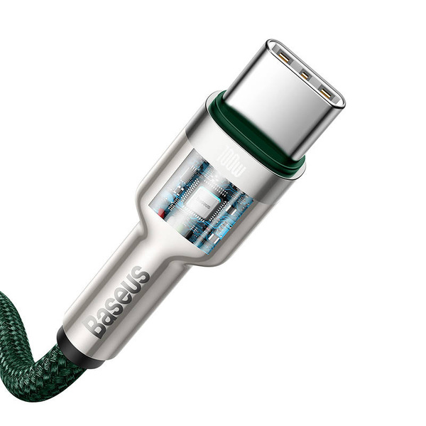 Zdjęcie produktu: Baseus Typ-C-Typ-C 100W 2m zielony CATJK-D06
