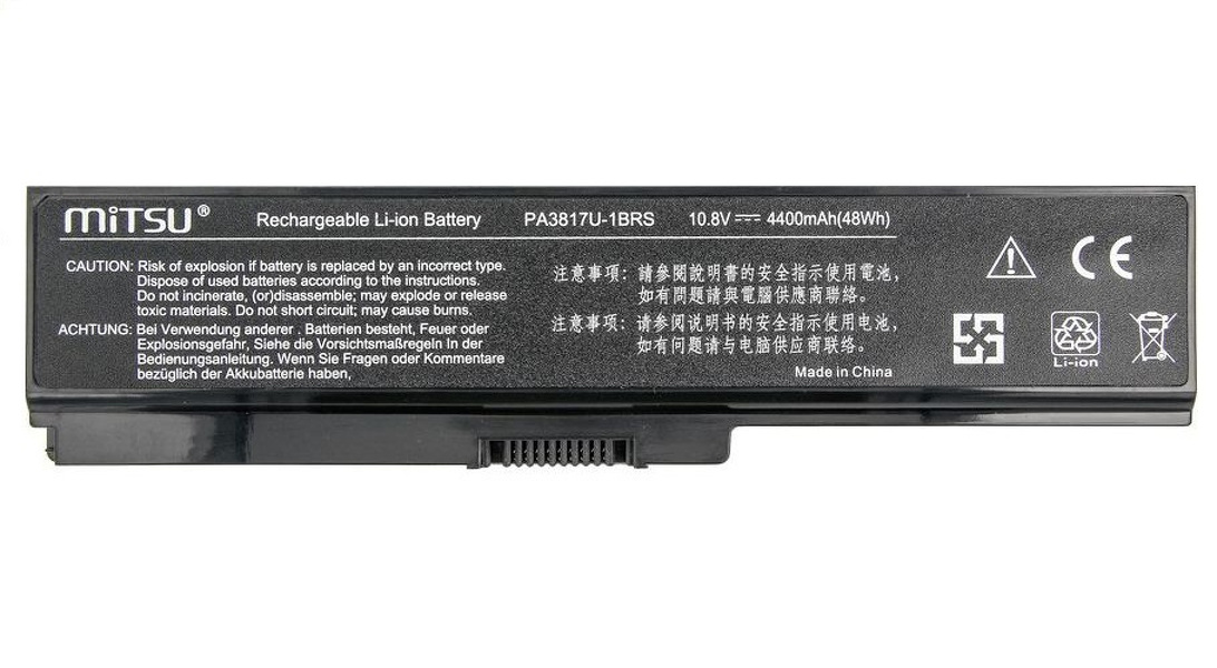 Zdjęcie produktu: Bateria do laptopa Mitsu Toshiba L700, L730, L750 4400 mAh (48 Wh) 10.8 - 11.1 Volt