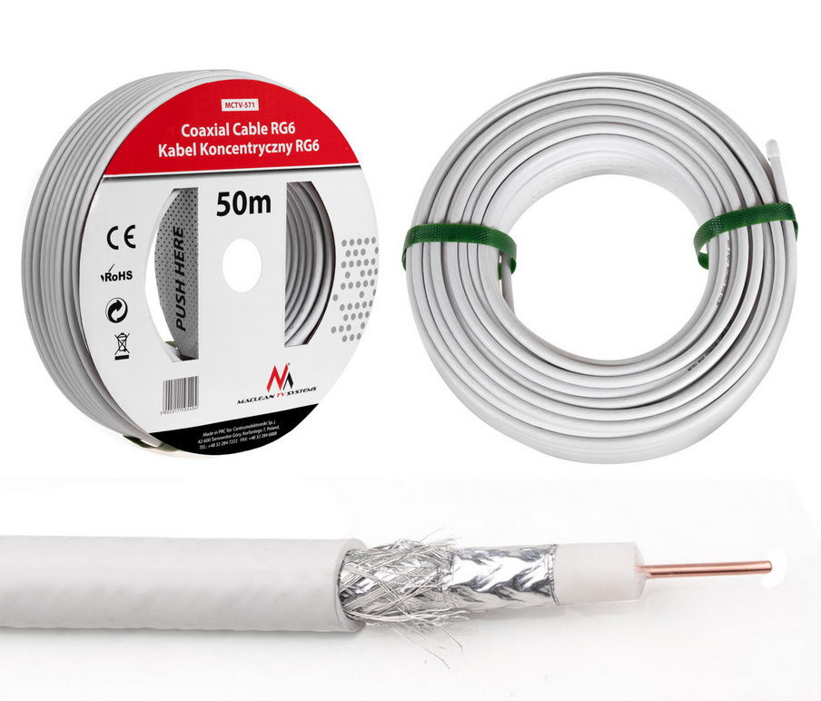 Przewód koncentryczny Maclean MCTV-571 50M