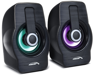 Miniatura produktu: Głośniki komputerowe Audiocore, 6W, USB, Black, AC855 B