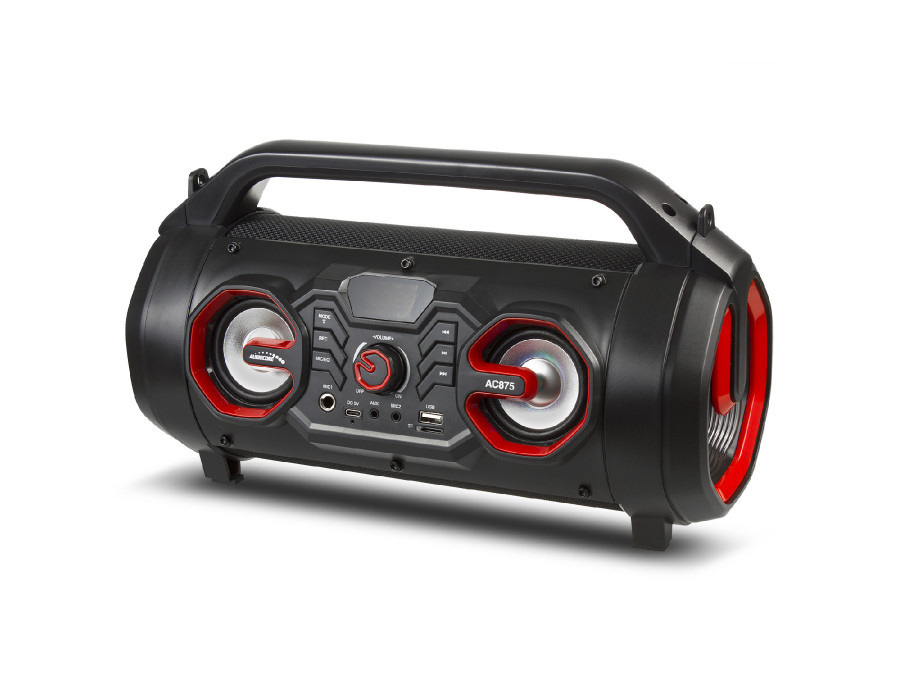 Głośnik przenośny bazooka Audiocore, bluetooth 5.0, radio FM, karta micro, SDIPX4, 2000mAh, AC875 Głośnik przenośny bazooka Audiocore, bluetooth 5.0, radio FM, karta micro, SDIPX4, 2000mAh, AC875