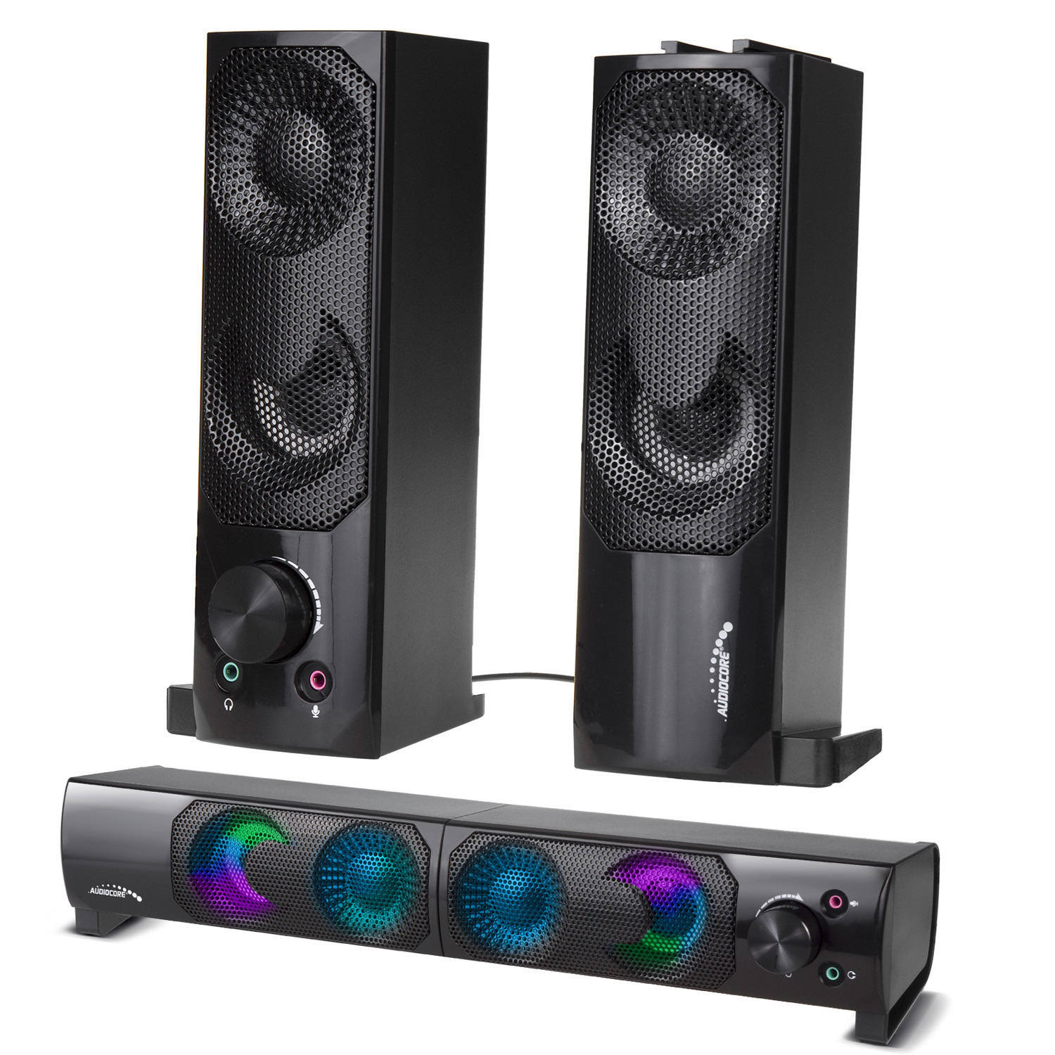 Głośniki soundbar Audiocore 6W USB LED AC955