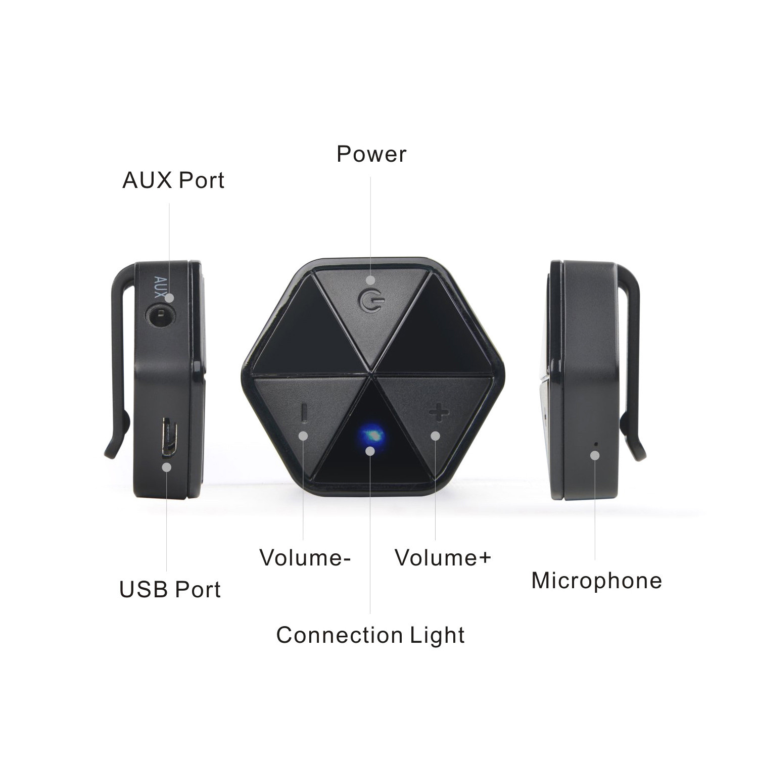 Audiocore adapter bluetooth z klipsem AC815