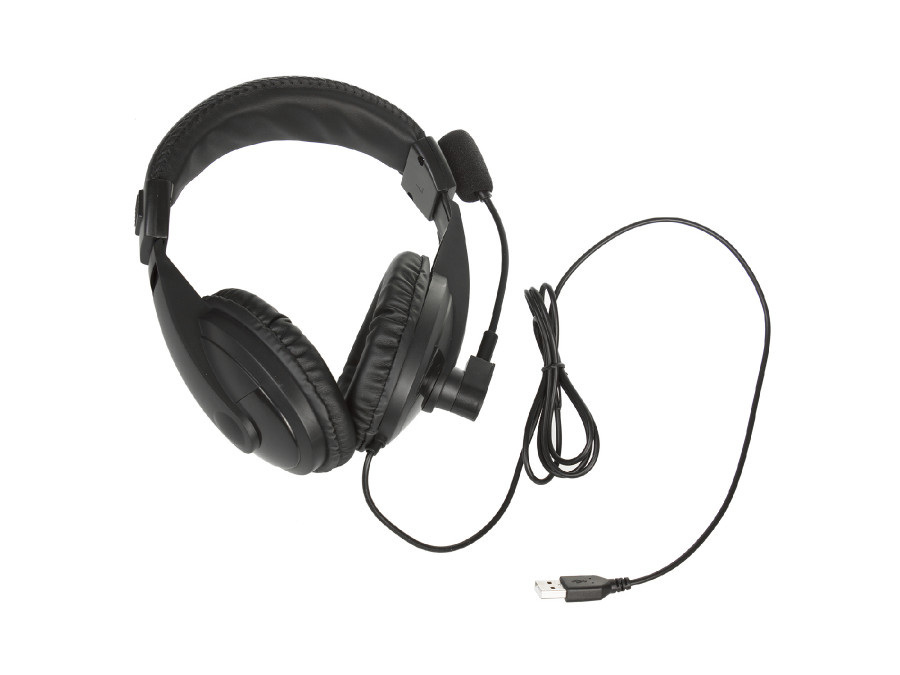 Nauszne słuchawki USB plug&play z mikrofonem Audiocore, dł. kabla 1,5m do pracy zdalnej AC862 Nauszne słuchawki USB plug&play z mikrofonem Audiocore, dł. kabla 1,5m do pracy zdalnej AC862