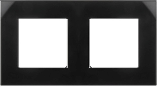Miniatura produktu: Szklana ramka Maclean, podwójna, czarna, 157x86mm, MCE729B