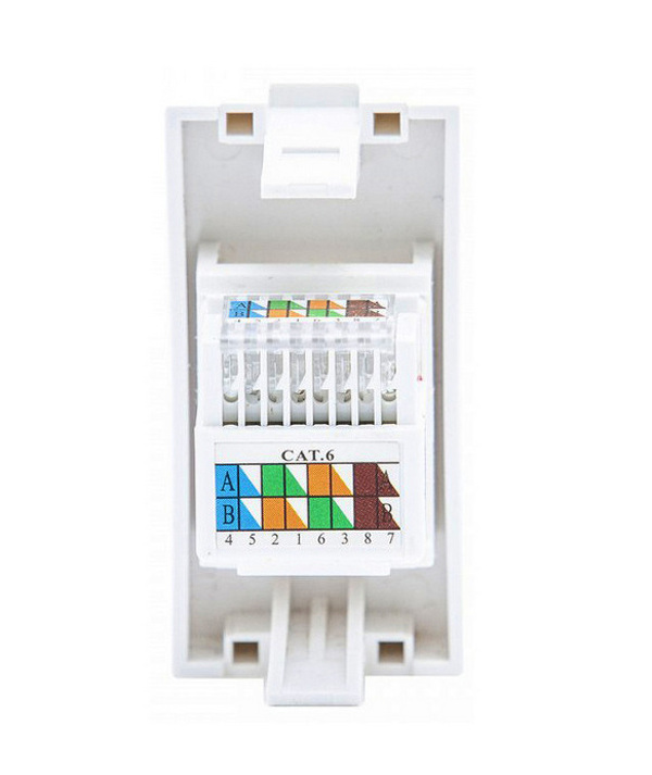 Zdjęcie produktu: Gniazdo LAN Maclean pojedyncze białe MCE725W