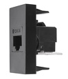 Miniatura zdjęcia: Gniazdo LAN Maclean pojedyncze czarne MCE725