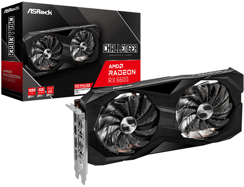 Zdjęcie produktu: ASRock Radeon RX 6600 Challenger D 8GB PCI-E GDDR6 (RX6600 CLD 8G)