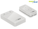 Miniatura zdjęcia: Dzwonek bezprzewodowy nadajnik-odbiornik, 52 melodie biały GreenBlue GB111 W dotykowy, zasięg 150m