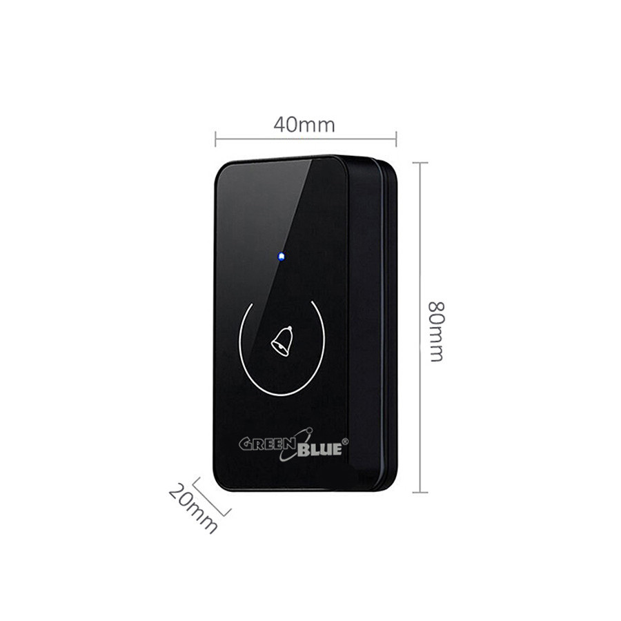 Nadajnik do dzwonka bezprzewodowego czarny GreenBlue GB113 Nadajnik do dzwonka bezprzewodowego czarny GreenBlue GB113